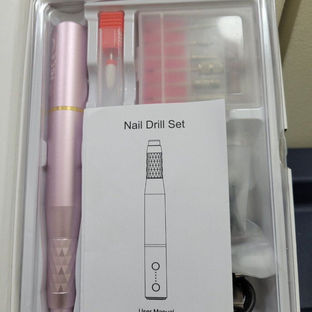 NEW EVASSAP Cordless Electric Nail Drill Set -ONLY 1 IN STOCK!